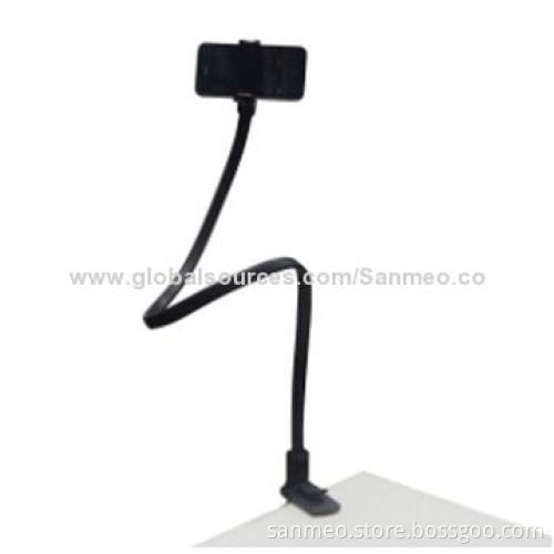 Universal Snake Tube Can be Bent Desktop Mobile Phone Holder, Black, Can be Moved Easily
